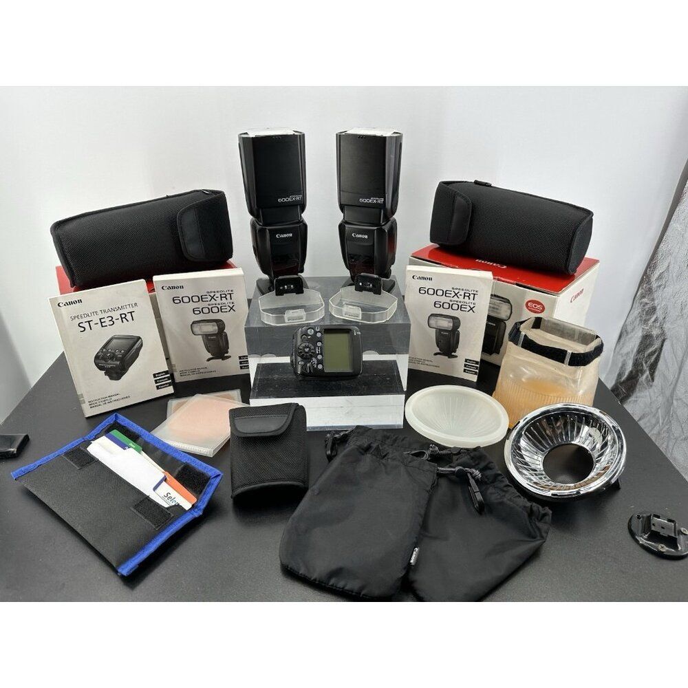 Canon Flash Bundle: Two Speedlite 600EX-RT & Speedlite Transmitter ST-E3-RT